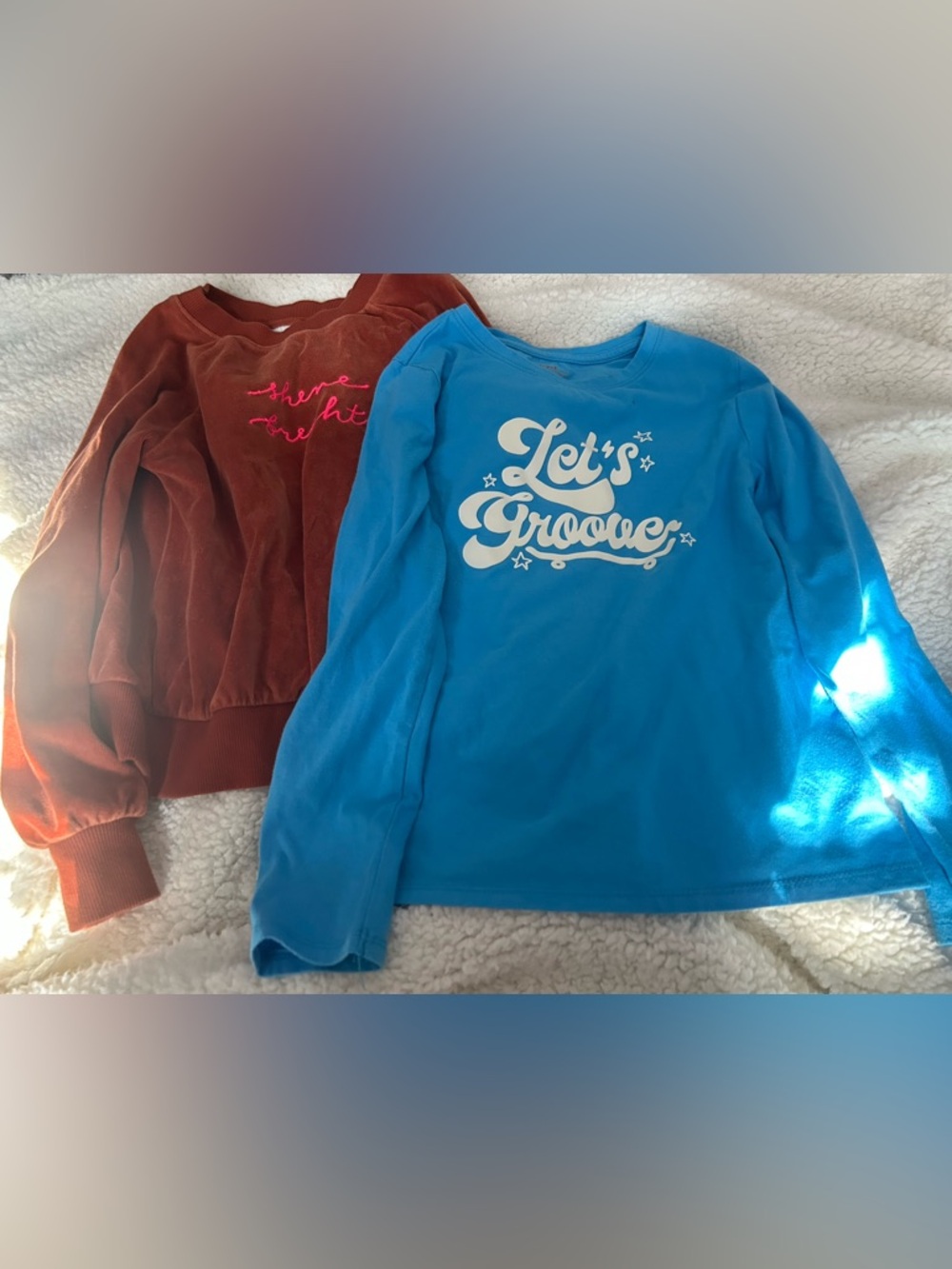 lot of 2 Cat & Jack girl’s 8 long sleeves
